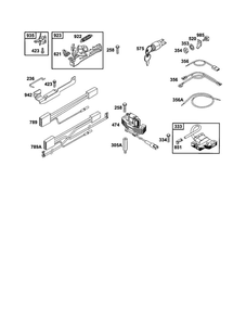 Brake/Armature-Magneto Diagram and Parts List for 121700-121799 4006-4009 Briggs and Stratton Engine
